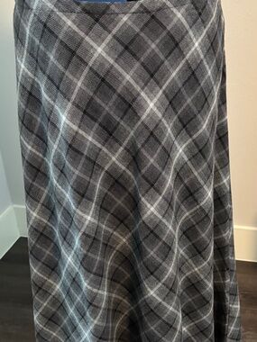 Plaid A-Line Skirt